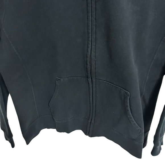 Champion Hooded Pullover Full Zip Sweatshirt Size YXL Black Thick - Picture 4 of 6